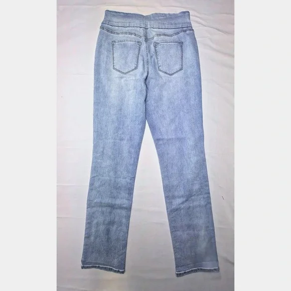 Gloria Vanderbilt Jeans Womens 8 Blue Amanda Pull On Denim Jegging Stretch NWT - Picture 2 of 8